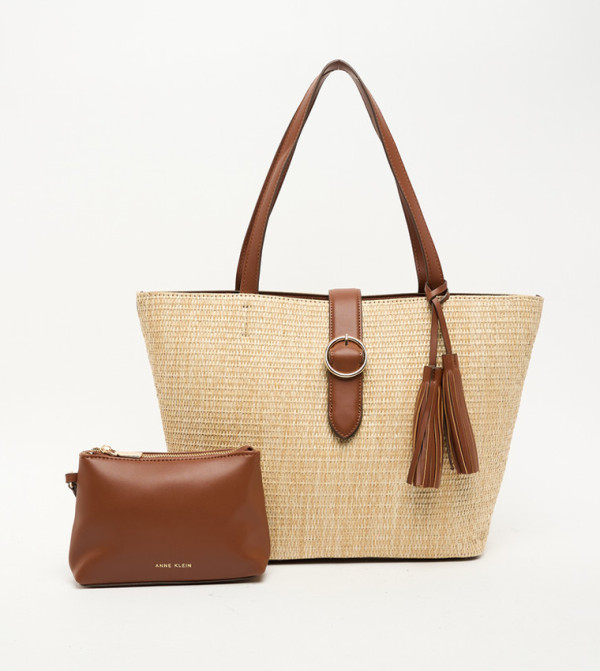 Textured Tote Bag Set