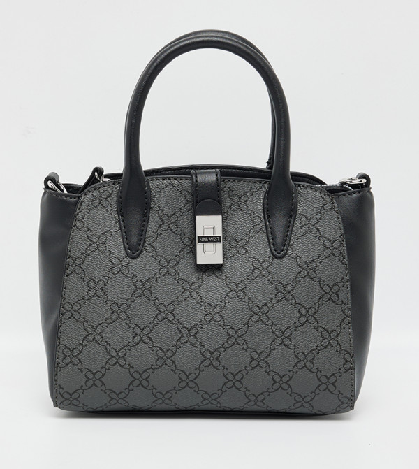 EASTYN Monogram Patterned Satchel Bag