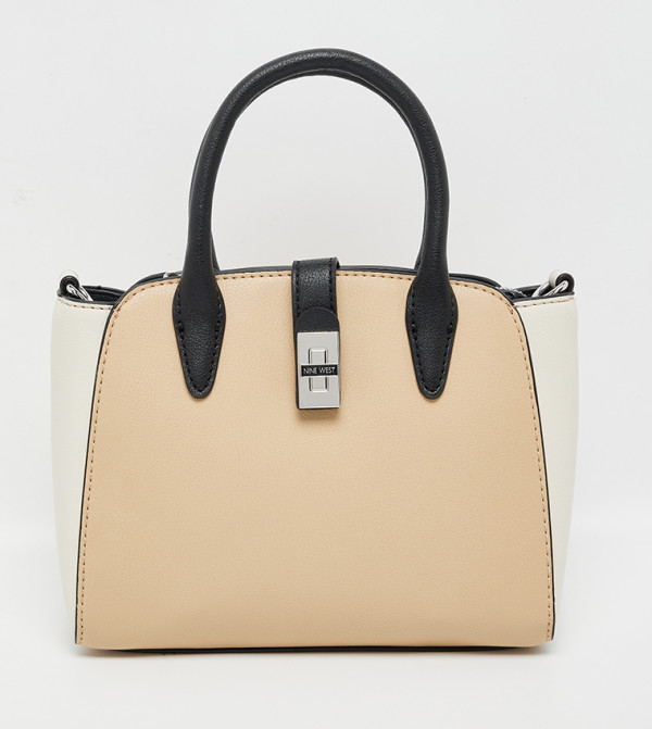EASTYN Color Block Satchel Bag