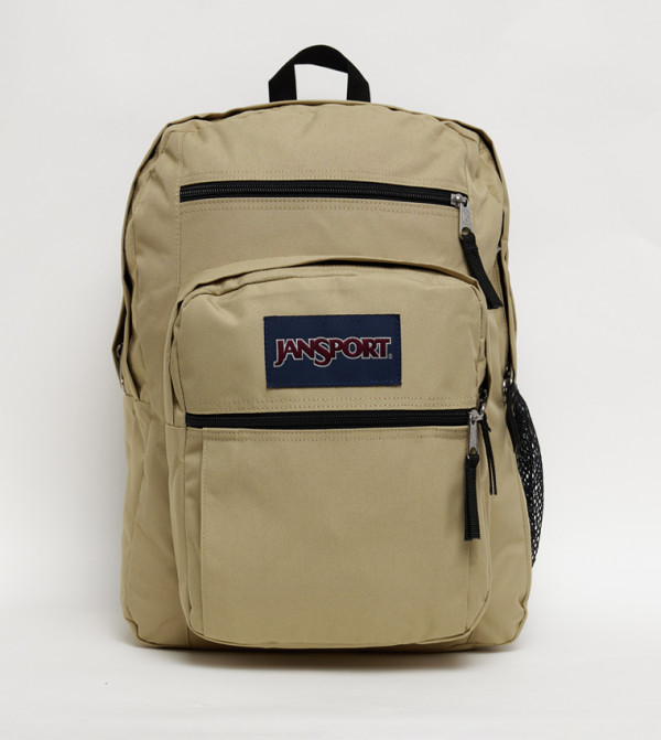 Label Detail Front Pocket Backpack