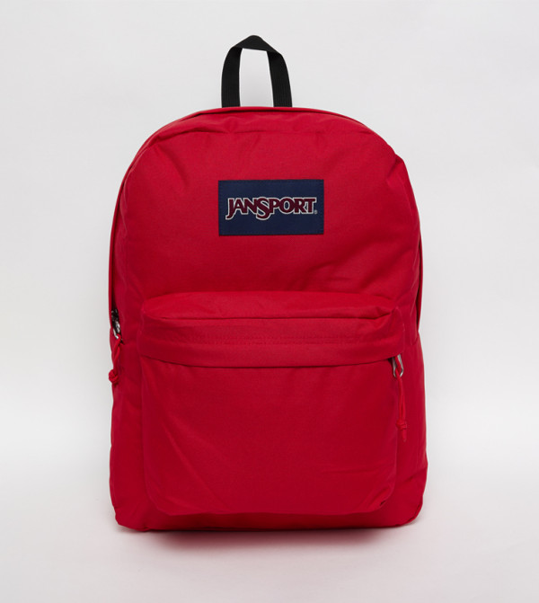 Label Detail Front Pocket Backpack