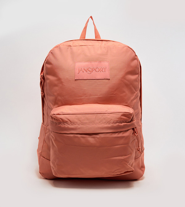 Label Detail Front Pocket Backpack