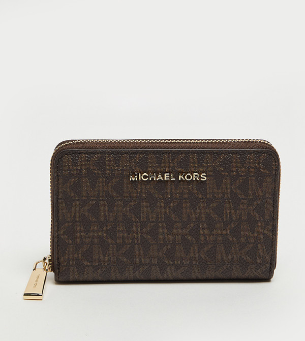 Monogram Patterned Zip-Around Wallet