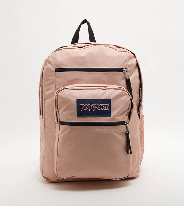 Logo Badge Zipper Backpack