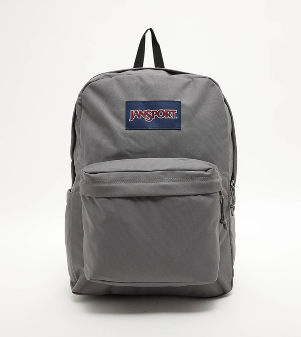 Logo Badge Zipper Backpack