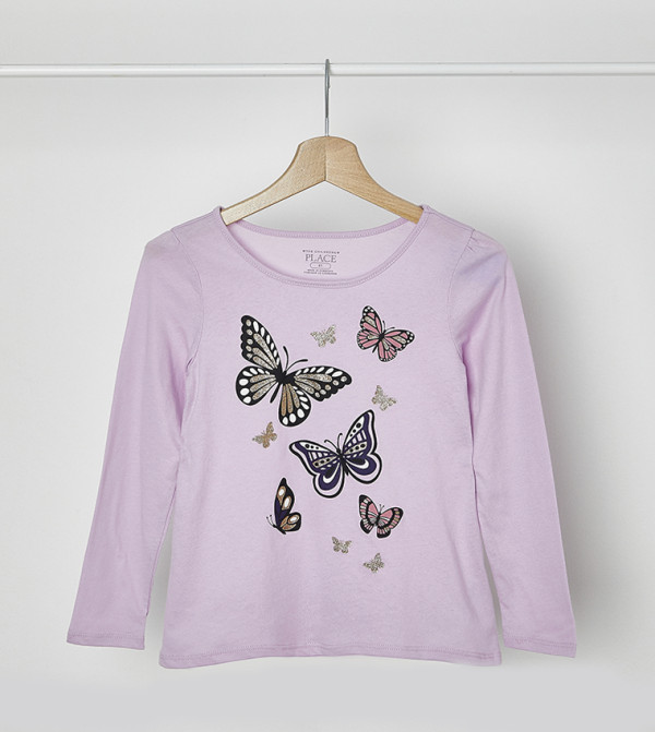 I TG Graphic Long Sleeve Top