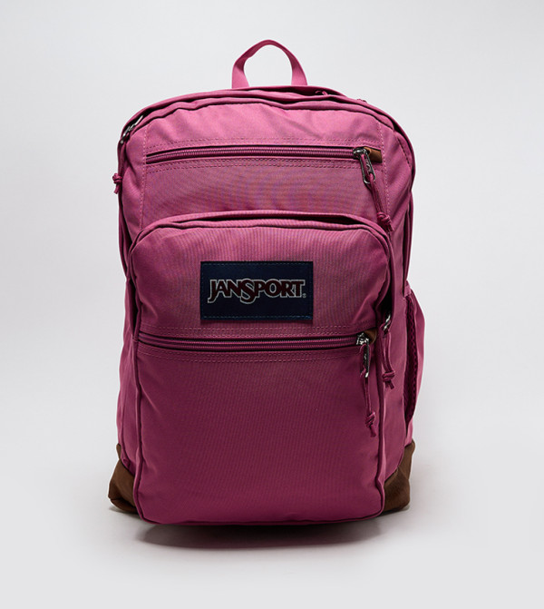 Label Detail Front Pocket Backpack