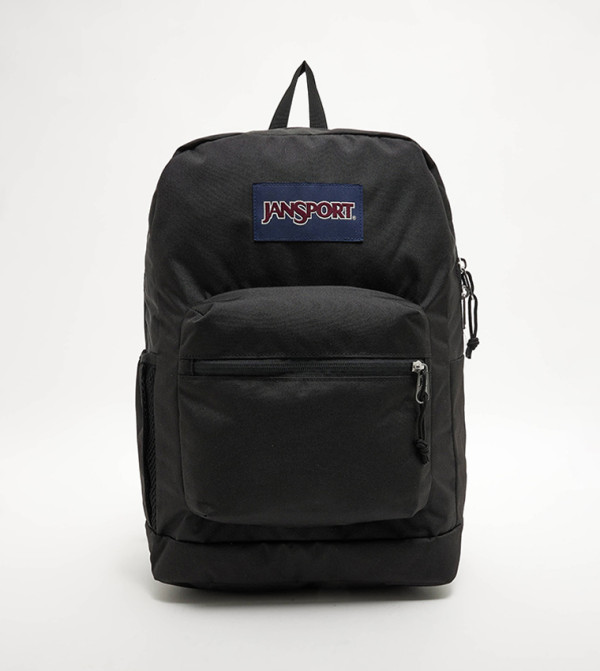 Logo Badge Zipper Backpack