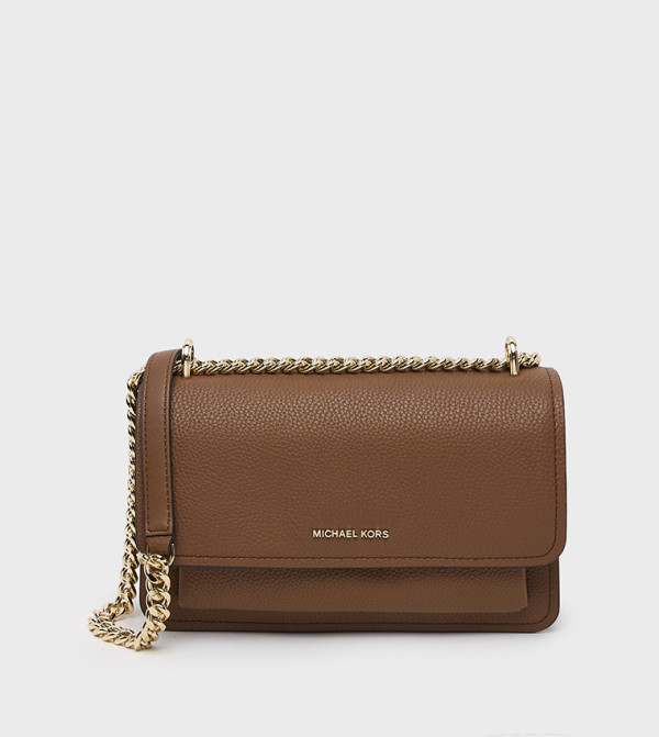 CLAIRE Textured Flap Crossbody Bag