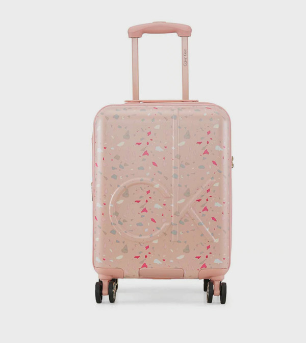 TERRAZZO ISLAND Small Printed Hardshell Trolley Bag, 37cm