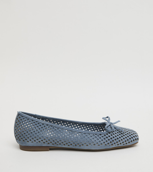 ASPE Bow Detail Cut-Out Ballerinas