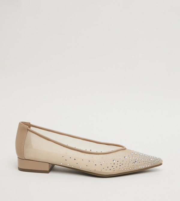 CARL Embellished Low Heel Pumps