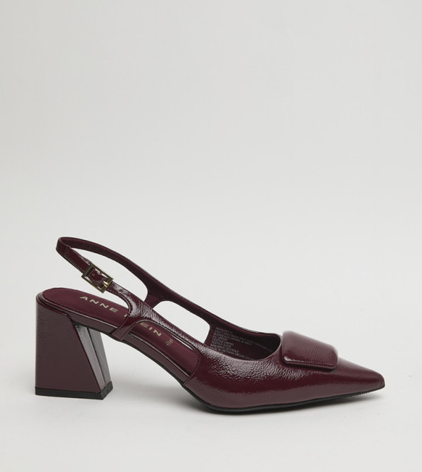 RENE Block Heel Slingback Pumps