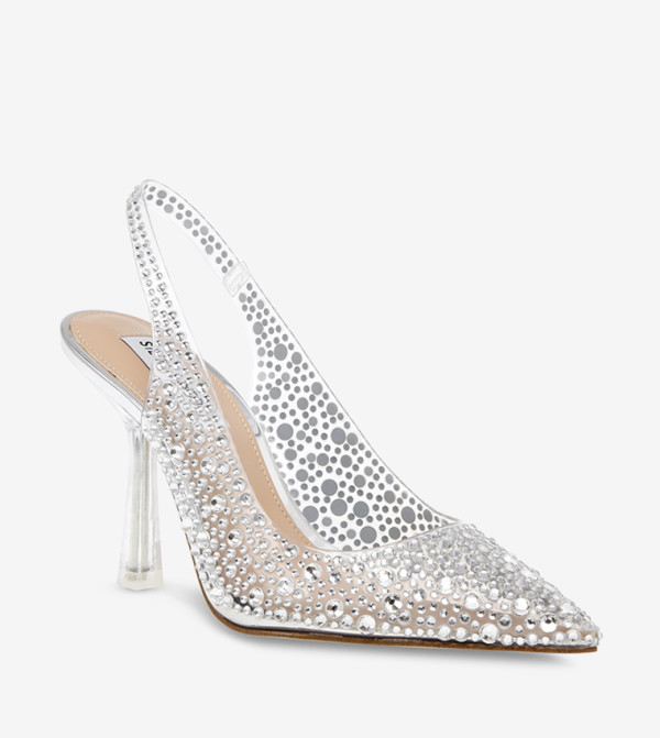JEWELER Embellished Slingback Pumps