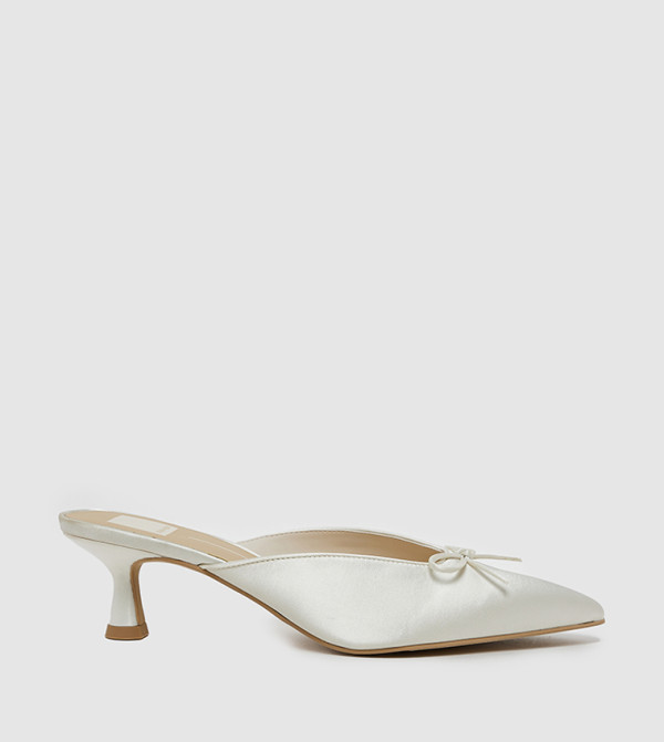 CLEO Bow Detail Mule Pumps