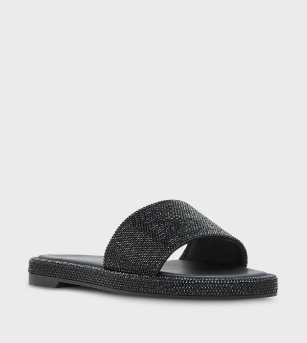 ADDIIE Embellished Open-Toe Flat Sandals