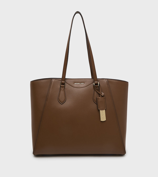 TARYN Textured Zip Closure Tote Bag