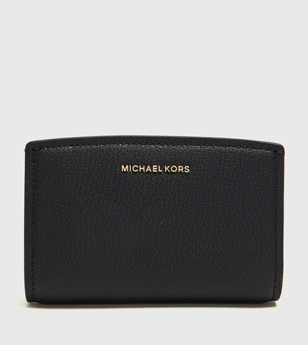 Logo Detail Leather Zip-Around Wallet