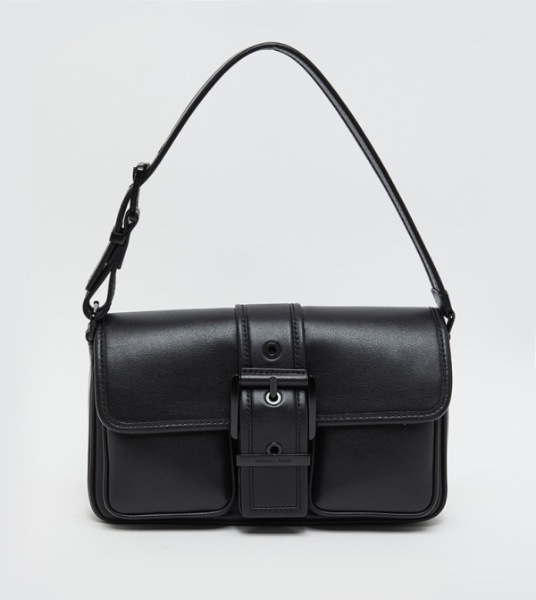 Buckle Detail Flap Shoulder Bag