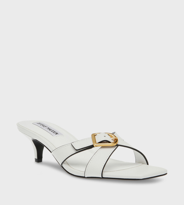 KRUZE Open Toe Kitten Heel Sandals