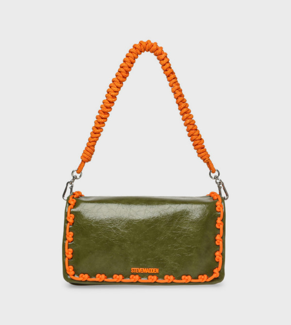 BKODIAK Contrast Stitch Detail Shoulder Bag
