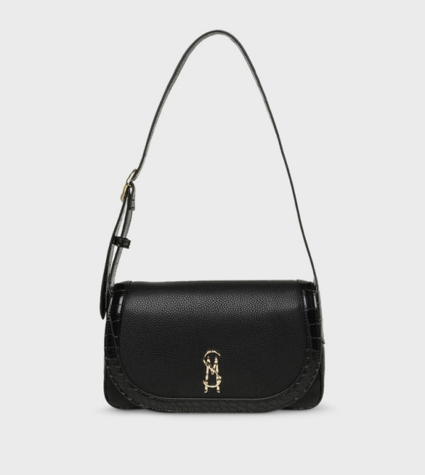 BKODIAKC Logo Detail Flap Crossbody Bag