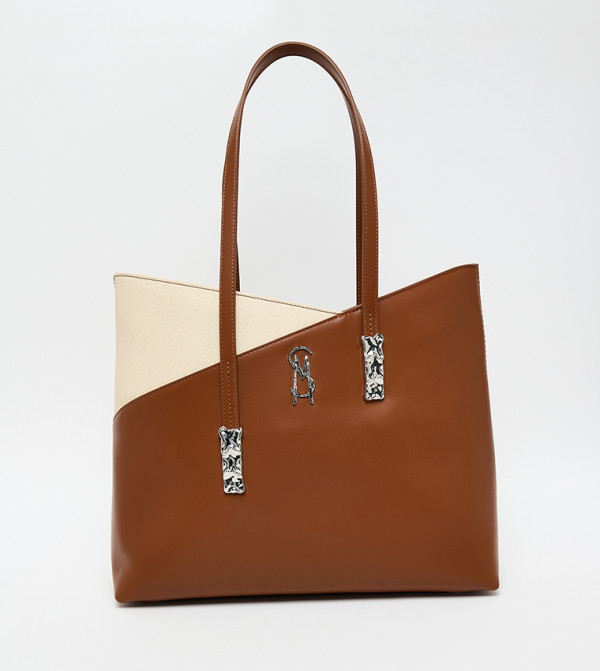 BELIOTT Color Block Tote Bag