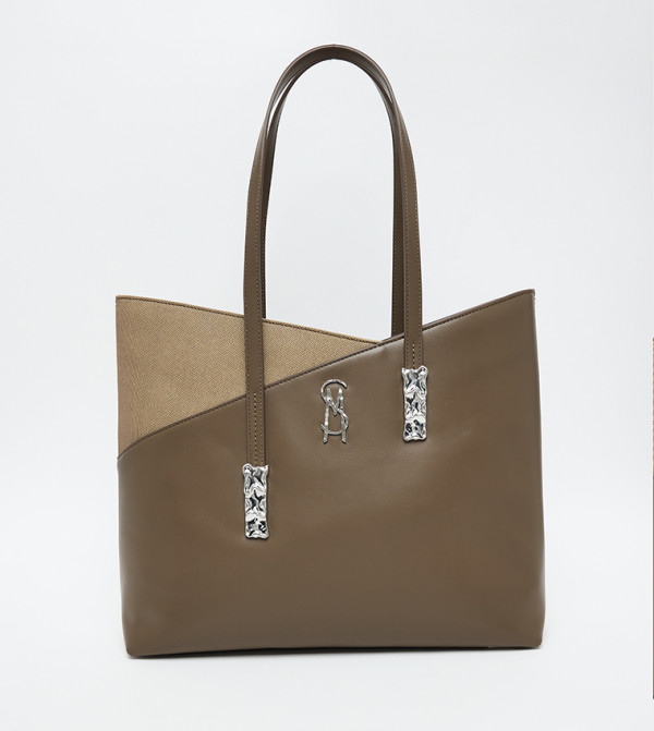 BELIOTT Color Block Tote Bag