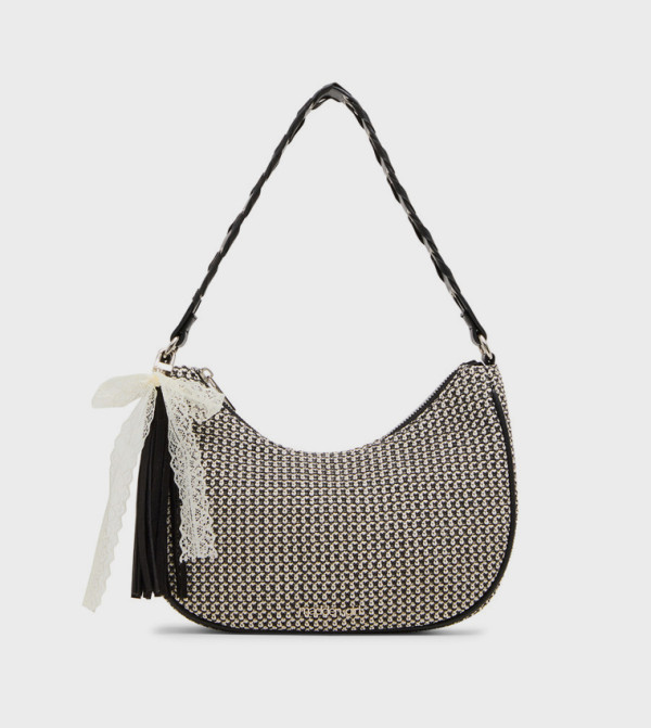 AINDIGOV Textured Zippered Shoulder Bag