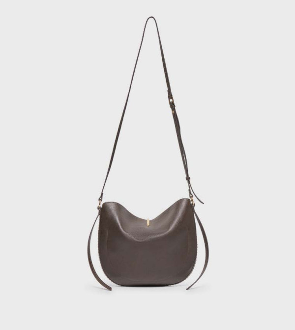 BENNETTR Textured Snap Button Crossbody Bag