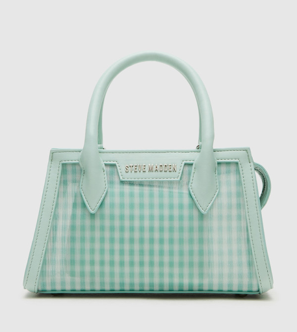 BPEACHIE Checkered Satchel Bag