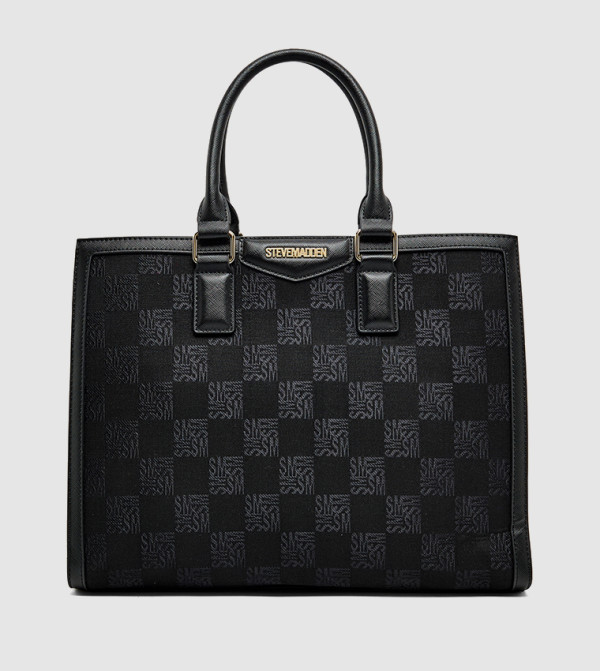 Monogram Patterned Tote Bag