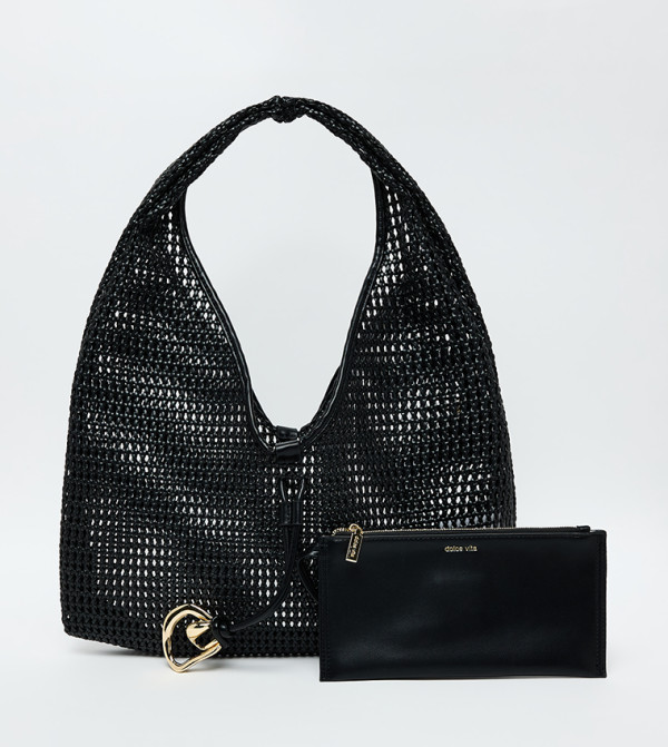 MISSIE Mesh Hobo Bag Set