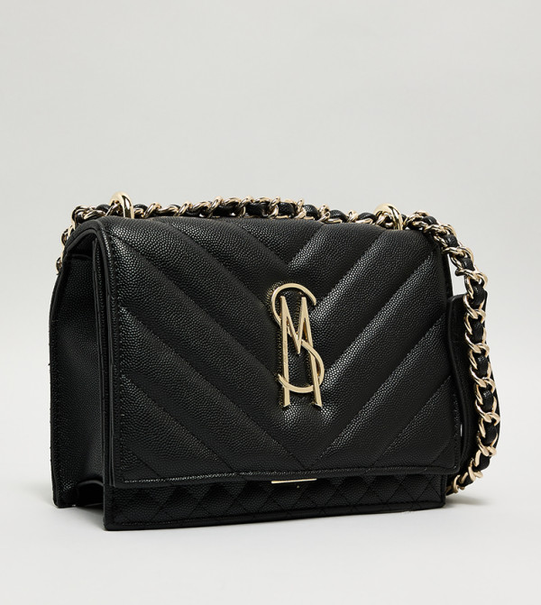 BAMARA-2 Logo Debossed Convertible Crossbody Bag