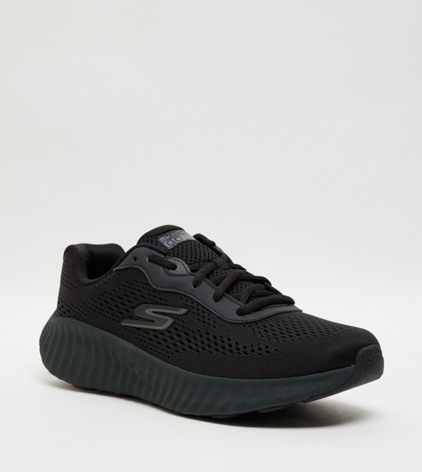 GO RUN NOW Knitted Lace-Up Shoes