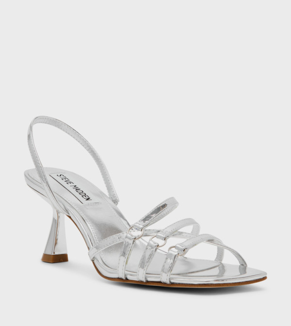 صندل بكعب مع حزام للكاحل 