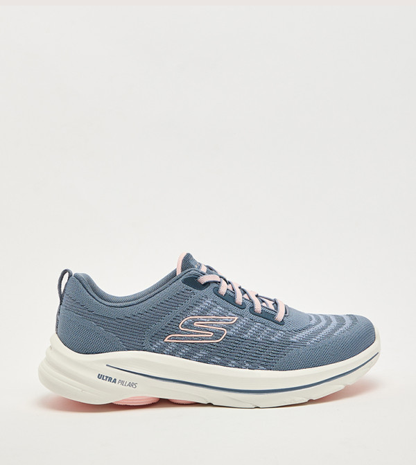 GO WALK 8 Textured Lace-Up Shoes