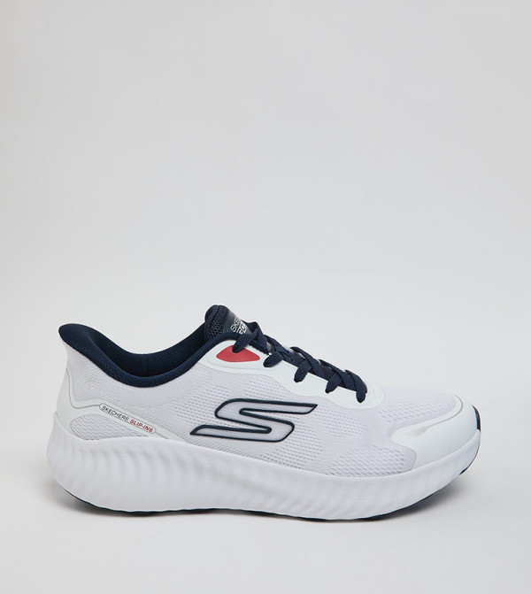 GO RUN NOW Logo Detail Lace-Up Shoes