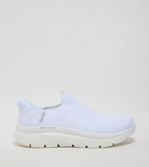 Buy Skechers MAX CUSHIONING ENDEAVOUR Slip On Shoes In White