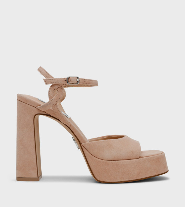 MILIANA Ankle Strap Block Heel Sandals
