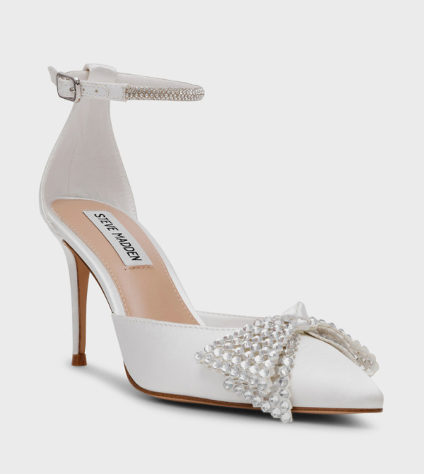LAST DANCE Embellished Ankle Loop Pumps
