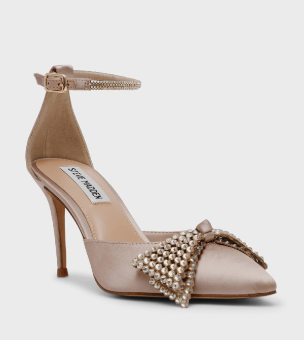 LAST DANCE Embellished Ankle Loop Pumps