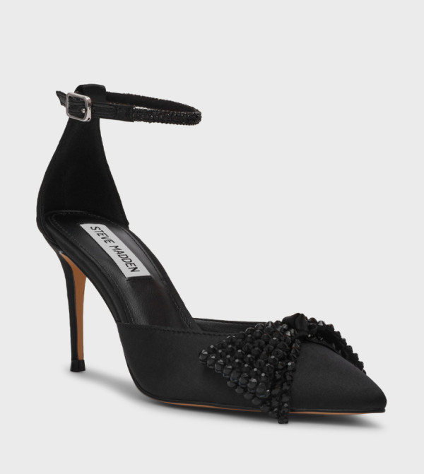 LAST DANCE Embellished Ankle Loop Pumps