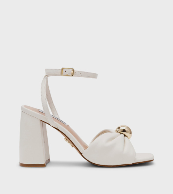 MELADI Metal Accent Heeled Sandals