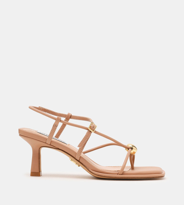 JACKPOTS Metal Accent Strappy Heeled Sandals
