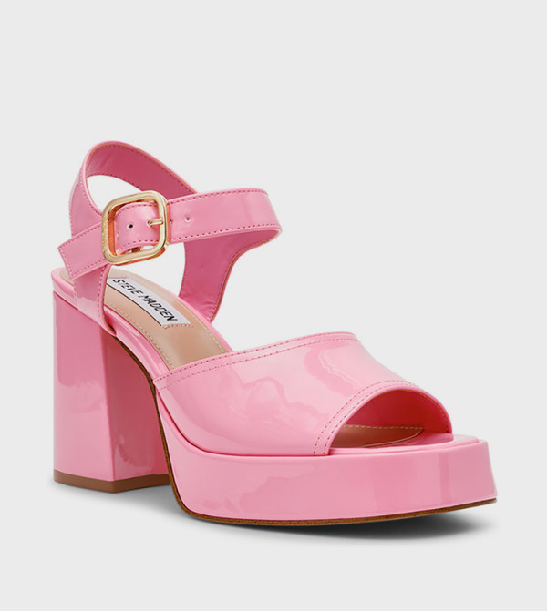 SOHO Glossy Platform Heel Sandals