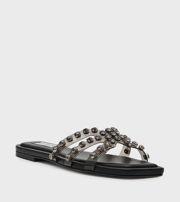 LORETTO Embellished Flat Sandals
