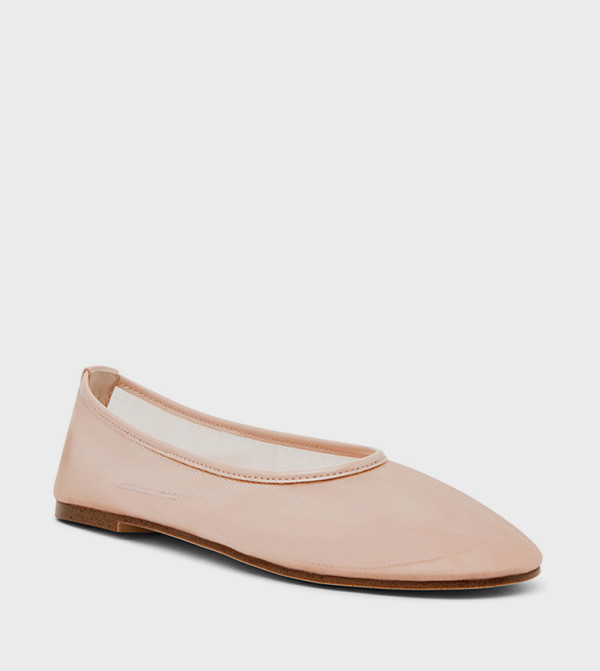 MEADOW Pointed Toe Mesh Ballerinas