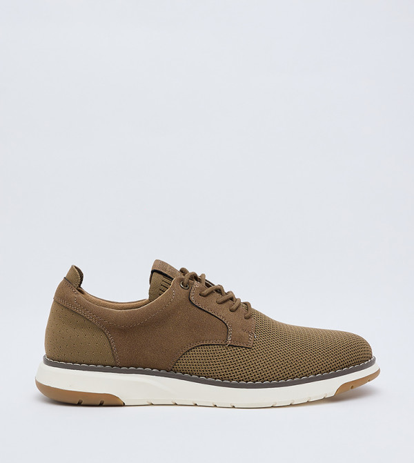 MRORY Mesh Detail Lace-Up Shoes