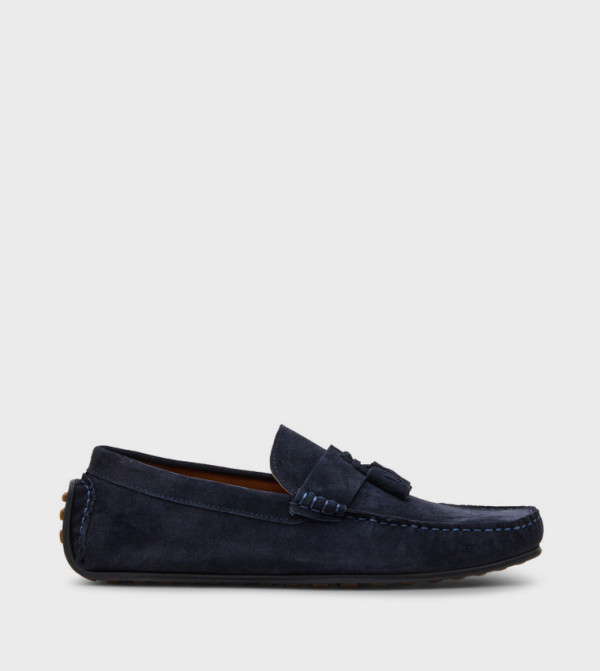 HARRINGLOR Solid Round Toe Loafers